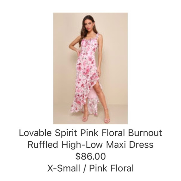Lulus Loveable Spirit High-Low Floral Maxi Dress - Picture 3 of 9